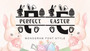 Perfect Easter Monogram Font › Fontesk