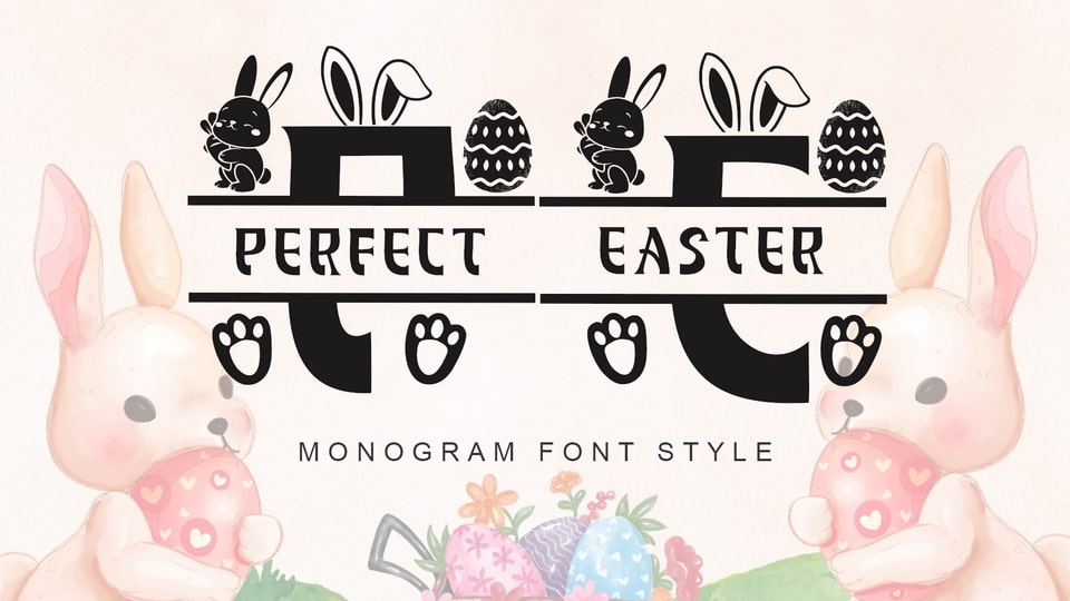 Perfect Easter Monogram Font › Fontesk