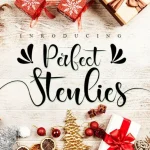 Perfect Stenlies Calligraphy Font - Fonte Grátis Perfect Stenlies Calligraphy Font