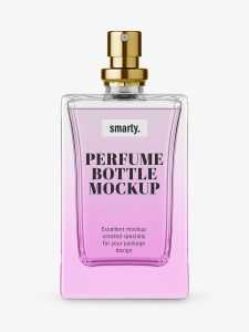 Perfume bottle mockup