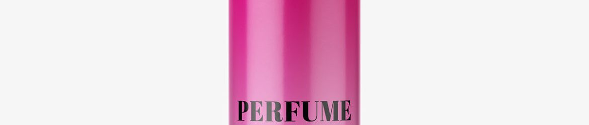 Perfume bottle sample mockup