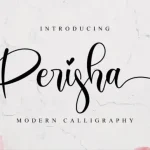 Perisha Calligraphy Font
