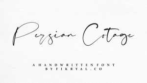 Persian Cotage Script Font › Fontesk