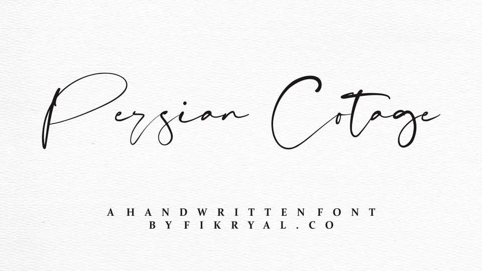 Persian Cotage Script Font › Fontesk