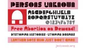 Persons Unknown Font › Fontesk