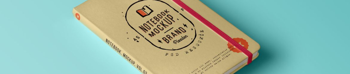 Perspective Simple Notepad Mockup