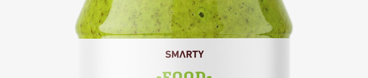 Pesto jar mockup