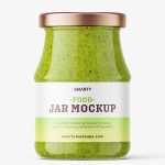 Pesto jar mockup