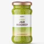 Pesto jar mockup