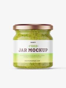 Pesto jar mockup
