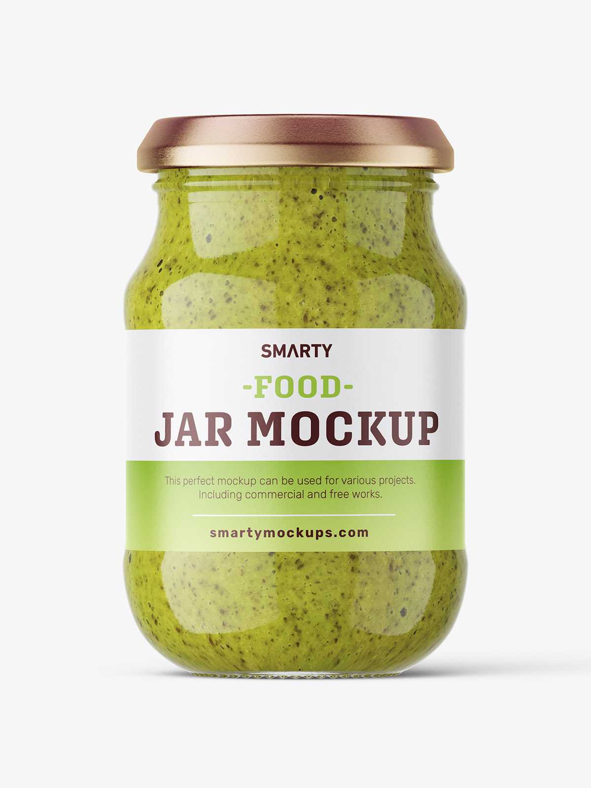 Pesto jar mockup