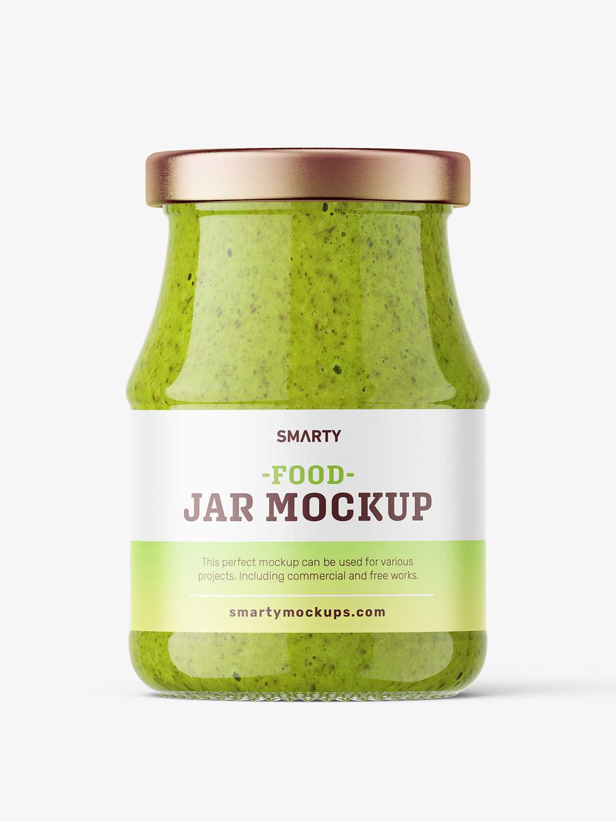 Pesto jar mockup