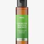 PET amber bottle mockup / 30 ml