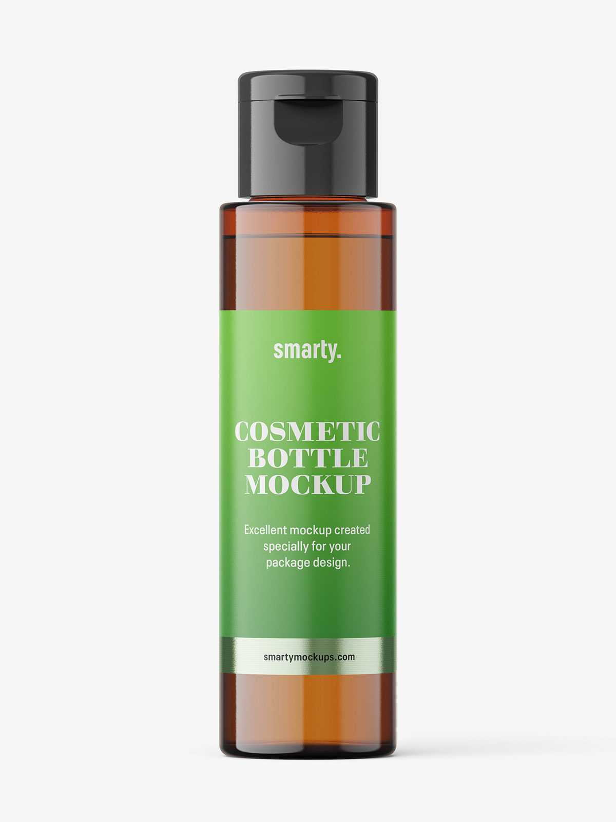 PET amber bottle mockup / 30 ml