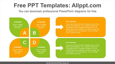 Petal banner PowerPoint Diagram Template