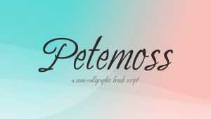 Petemoss Script Font › Fontesk