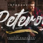 Peteroy Brush Font