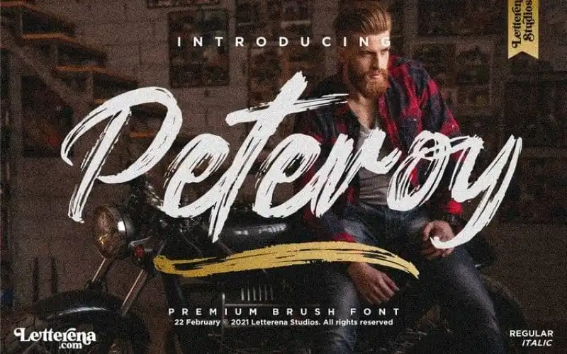Peteroy Brush Font