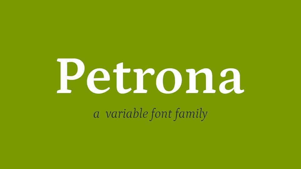 Petrona Font Family › Fontesk