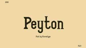 Peyton Font › Fontesk