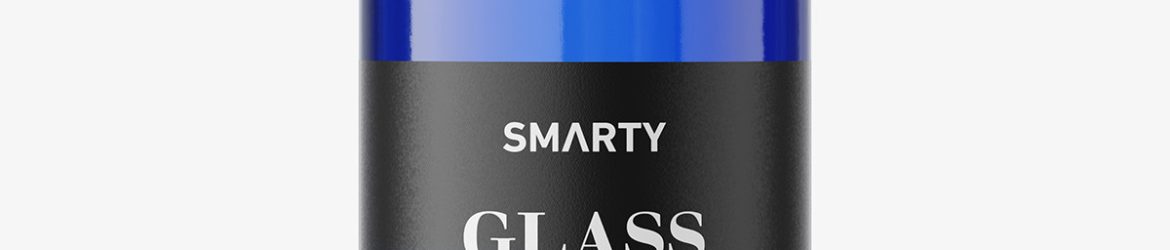 Pharmaceutical 50ml bottle mockup / blue