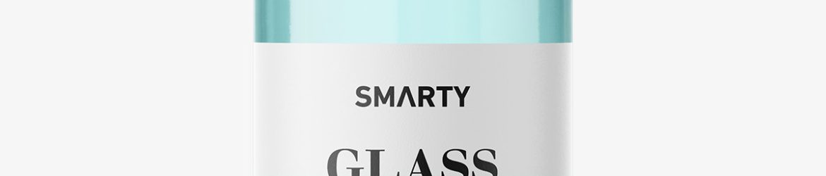 Pharmaceutical 50ml bottle mockup / clear