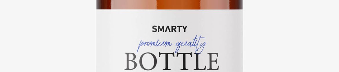 Pharmaceutical bottle mockup / amber