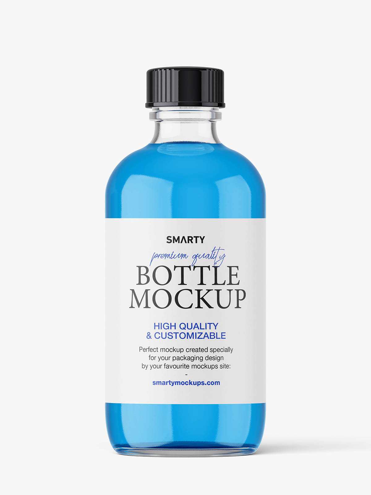 Pharmaceutical bottle mockup / clear