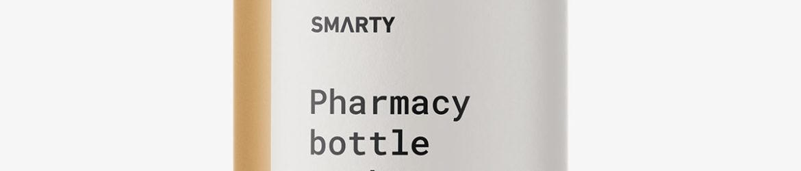 Pharmaceutical bottle mockup / frosted