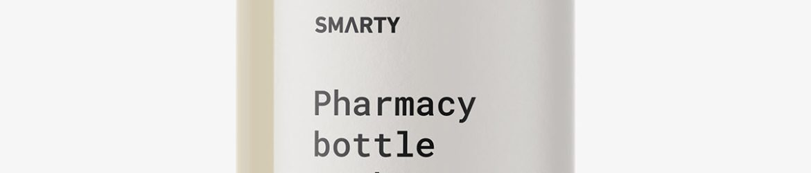 Pharmaceutical bottle mockup / glossy