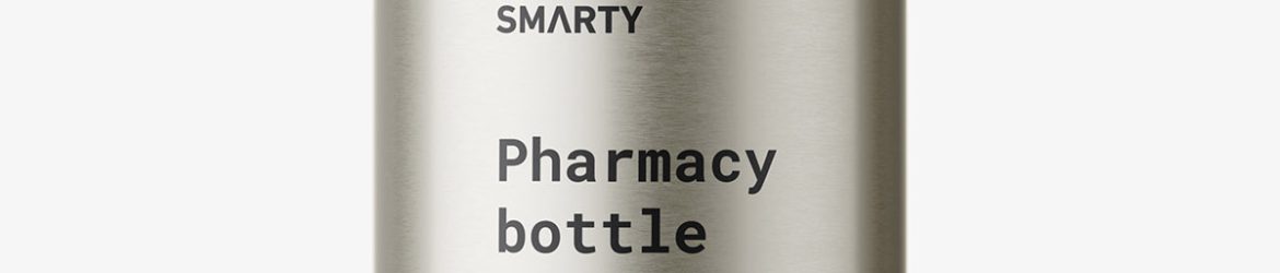 Pharmaceutical bottle mockup / metallic