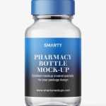 Pharmaceutical jar mockup / 100ml / clear - Free PSD Download Pharmaceutical jar mockup / 100ml / clear