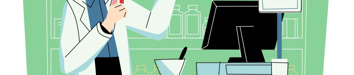Pharmacist Vector Illustration (AI)