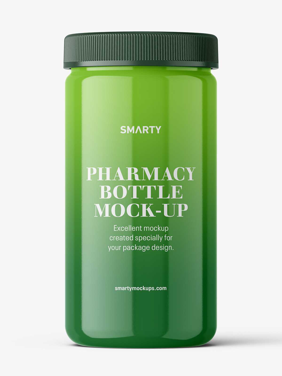 Pharmacy botte mockup / 100ct / Glossy