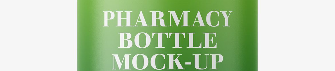 Pharmacy botte mockup / 100ct / Matt Pharmacy botte mockup / 100ct / Matt