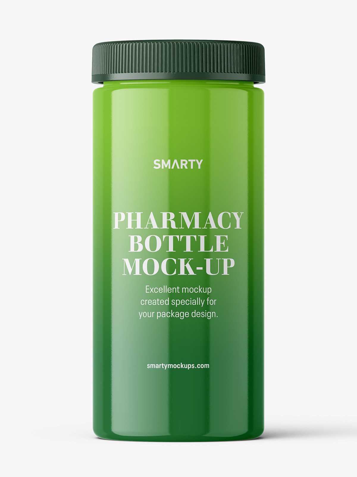 Pharmacy botte mockup / 60ct / Glossy