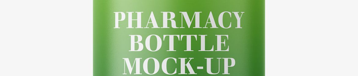 Pharmacy botte mockup / 60ct / Matt