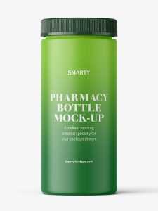Pharmacy botte mockup / 60ct / Matt