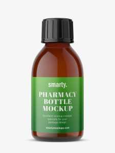Pharmacy bottle mockup / 150 ml