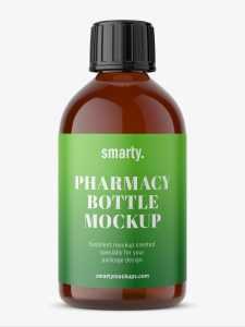 Pharmacy bottle mockup / 250 ml