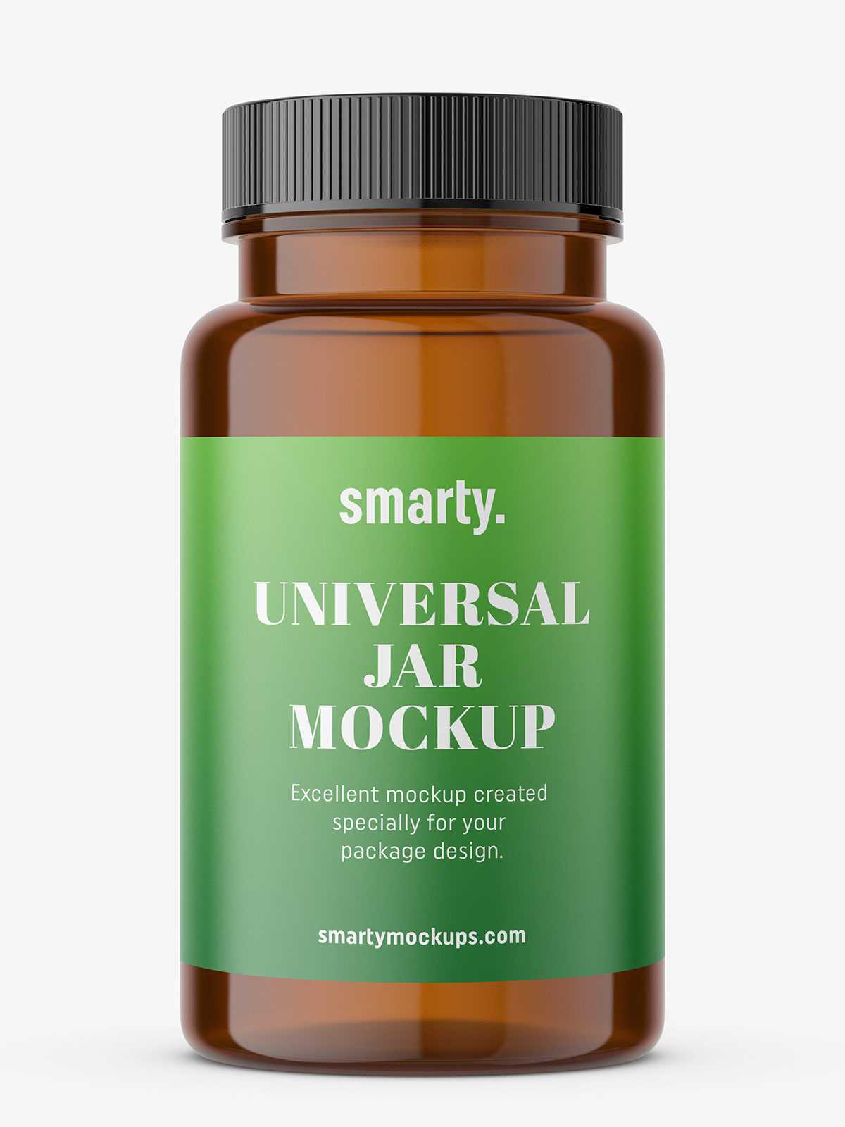 Pharmacy brown jar with plastic cap