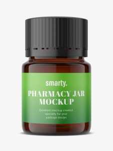 Pharmacy jar mockup