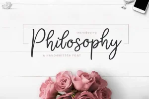 Philosophy Script Font