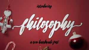 Philosophy Script Font › Fontesk