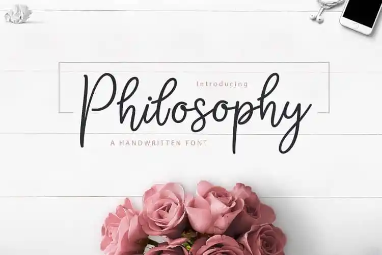 Philosophy Script Font