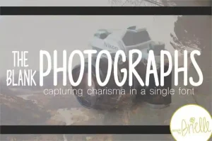 Photographs font