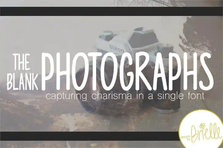 Photographs font