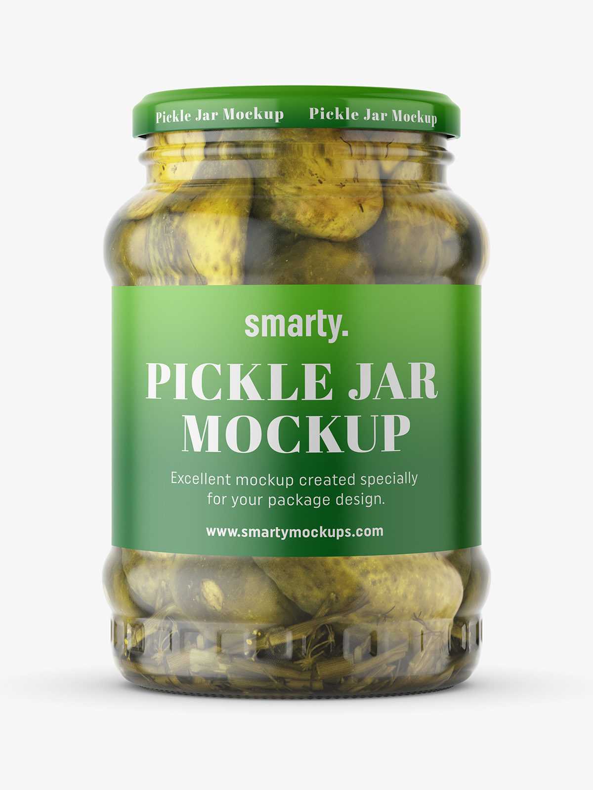 Pickle jar mockup