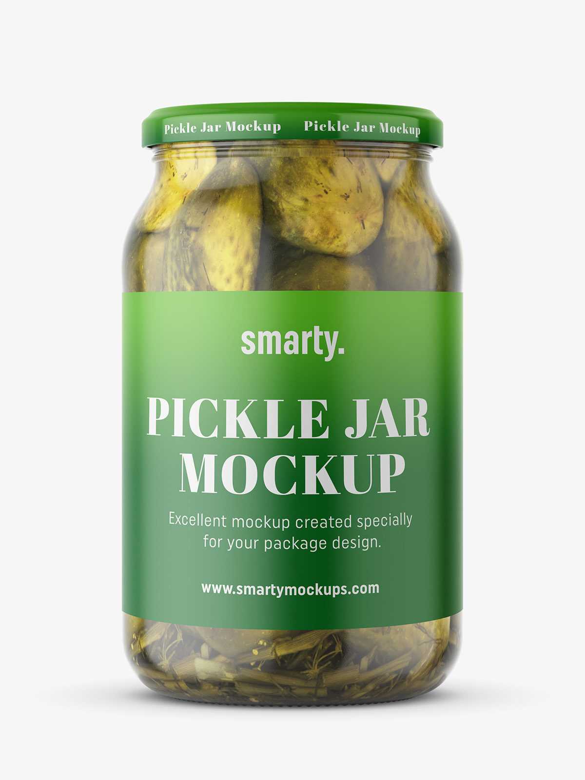 Pickle jar mockup