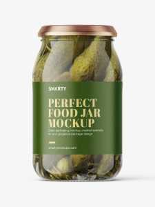 Pickles jar mockup